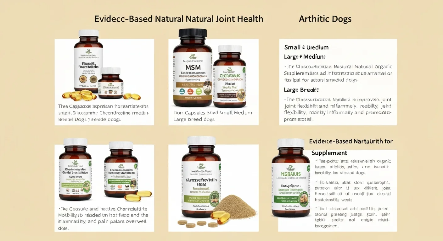 Selection of evidence-based natural joint health supplements for arthritic dogs